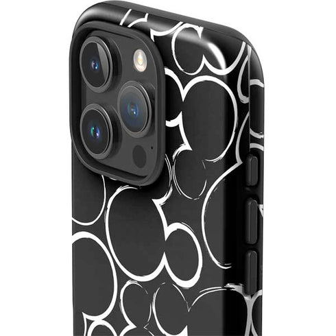 Disney Mickey Mouse Logo Pattern iPhone 16 Pro Max Impact Case